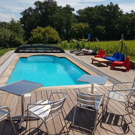 Дом отдыха Maison Neuve, Relaxing Countryside With Pool Chillac